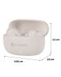 Audífonos true wireless Bluetooth® ANC IPX4 con cuatro micrófonos hasta 28 hrs- beige