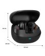 Audífonos true wireless Bluetooth® ANC IPX4 con cuatro micrófonos hasta 20 hrs - negro
