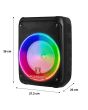 Bafle de 8" portátil 6,500 W PMPO ranura para celular