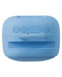 Bocina portátil recargable 15W RMS con reproductor FM azul