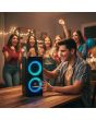 Bocina recargable 2x4" 10 W RMS Bluetooth® con radio FM