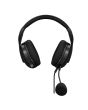 Diadema gamer con micrófono ajustable - negro