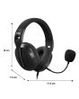 Diadema gamer con micrófono ajustable - negro