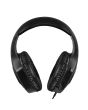 Diadema gamer con luz led con micrófono ajustable - negro