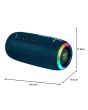 Bocina portátil 20 W RMS Bluetooth® resistente al agua IPX7 hasta 8 hrs - azul
