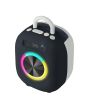 Bocina portátil recargable 15W RMS con reproductor FM blanco