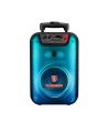 Bafle 8"  6500 W PMPO portátil con micrófono alámbrico