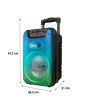 Bafle 8"  6500 W PMPO portátil con micrófono alámbrico