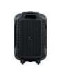 Bafle 15" 25,000 W PMPO con llantas y micrófono