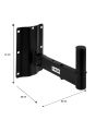 Stand para pared con codo de movimiento para bafle, negro