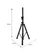 Tripié metálico ajustable 1.27 m para bafle hasta 45 kg