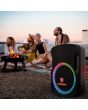 Bafle profesional recargable 15" 50W RMS con tripie y micrófono alámbrico