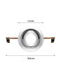 Diafragma para tweeter con aro de aluminio 150 W PMPO 15 kHz
