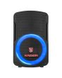 Bafle de 8" 15,000 W PMPO con micrófono alámbrico, asa roja