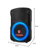 Bafle recargable 8" 25 W RMS Bluetooth® con micrófono alámbrico
