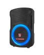 Bafle de 8" 15,000 W PMPO con micrófono alámbrico, asa roja