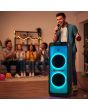 Bafle recargable 2x10" 60W RMS Bluetooth®one body con micrófono