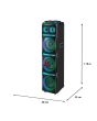 Bafle profesional 3x10” 70,000 W PMPO  Bluetooth® 10m