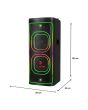 Bafle profesional 2x8” 100 W RMS Bluetooth® recargable con micrófono