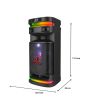 Bafle profesional recargable 10”  30,000 W PMPO Bluetooth ® con micrófono