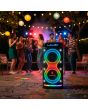 Bafle profesional 2X10" 60,000 W PMPO con micrófono