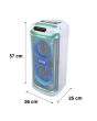 Bafle recargable de 2 x 6.5" con 25,000 W PMPO - Blanco