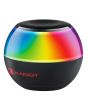 Bocina 2" Bluetooth® recargable 5 W RMS luz multicolor, negro