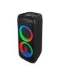 Bafle Profesional Recargable 2 x 8” de 30,000 W PMPO con Micrófono