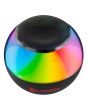 Bocina 2" Bluetooth® recargable 5 W RMS luz multicolor, negro