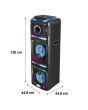 Bafle profesional de 2 x 12" de 70,000 W PMPO
