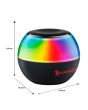Bocina 2" Bluetooth® recargable 5 W RMS luz multicolor, negro