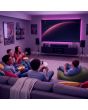 Barra de sonido 120W RMS Bluetooth® con 2 subwoofer y tripié Inalámbrico