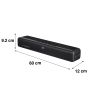Barra de sonido 120W RMS Bluetooth® con 2 subwoofer y tripié Inalámbrico