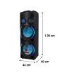 Bafle profesional Bluetooth 2x15" 180 W RMS one body