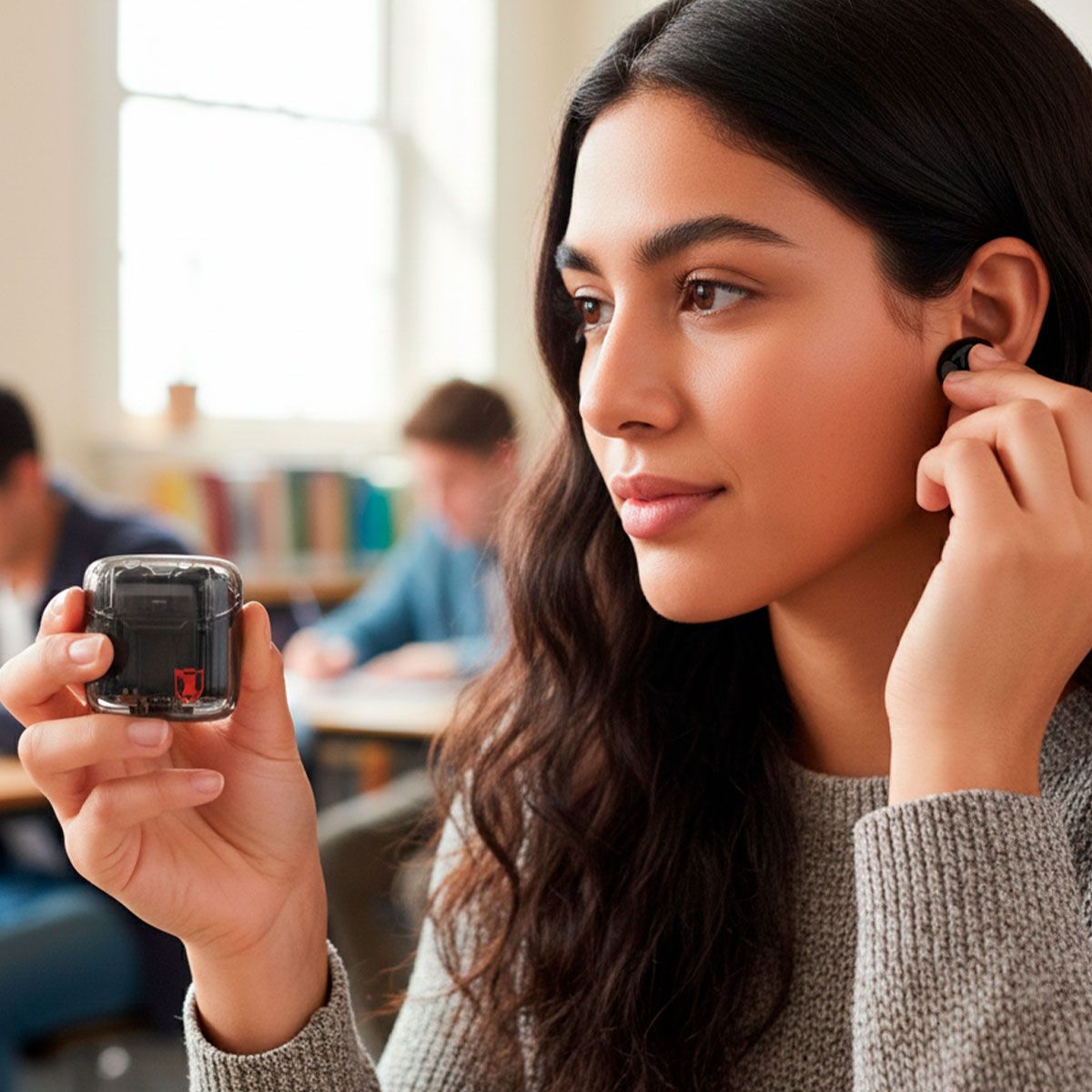 Audífonos True Wireless resistentes al agua, negro
