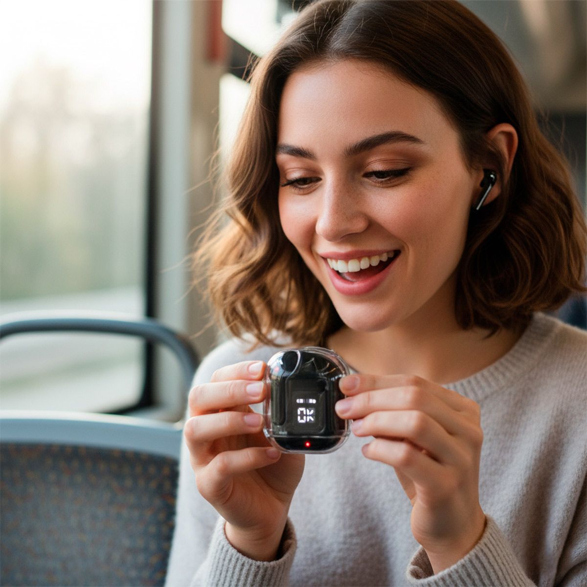 Audífonos inalámbricos True Wireless Bluetooth® 5.3, 16h, negros