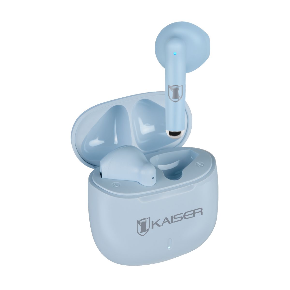 Audífonos True Wireless con batería recargable, azul