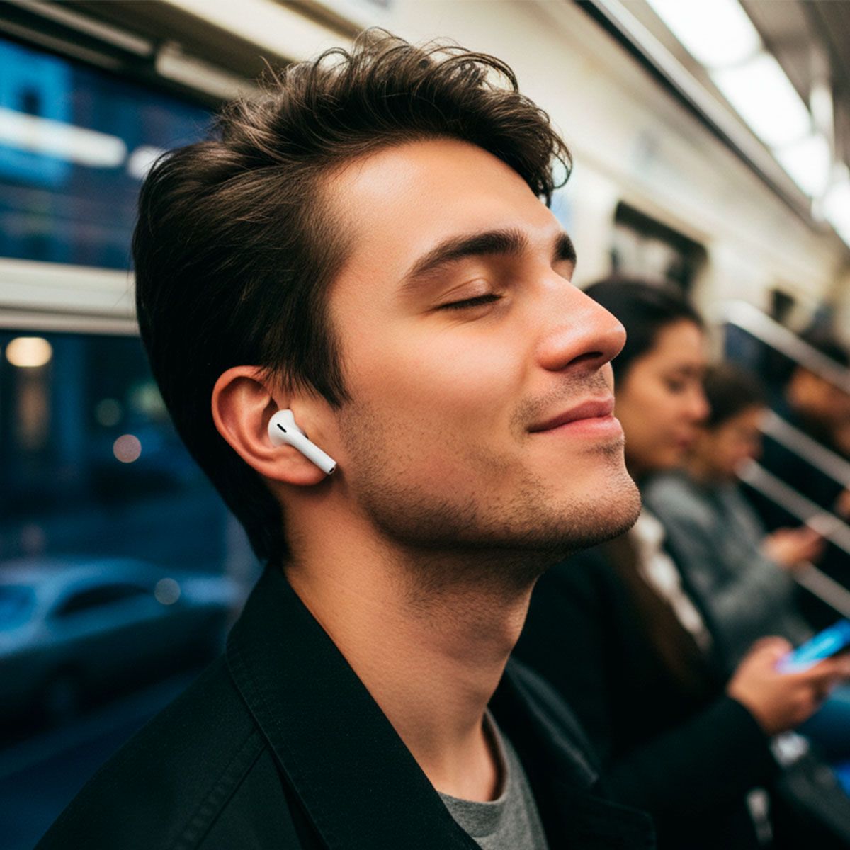Audífonos inalámbricos Bluetooth® cancelación de ruido hasta 27.5 hrs - blanco