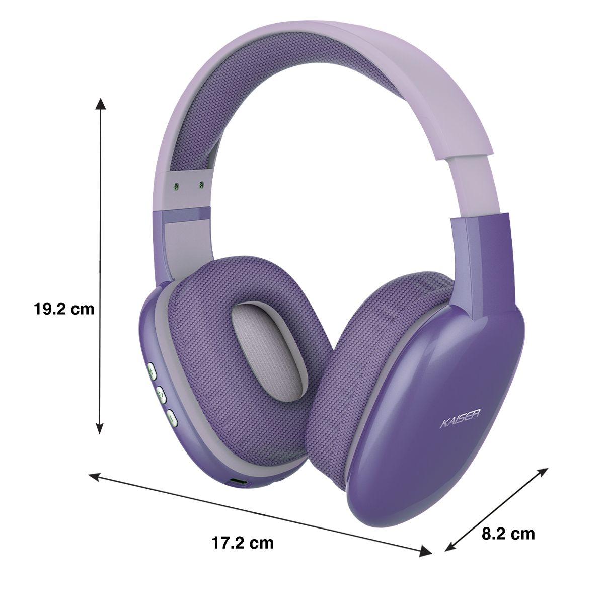 Audífonos de diadema recargables y con Bluetooth®, morado