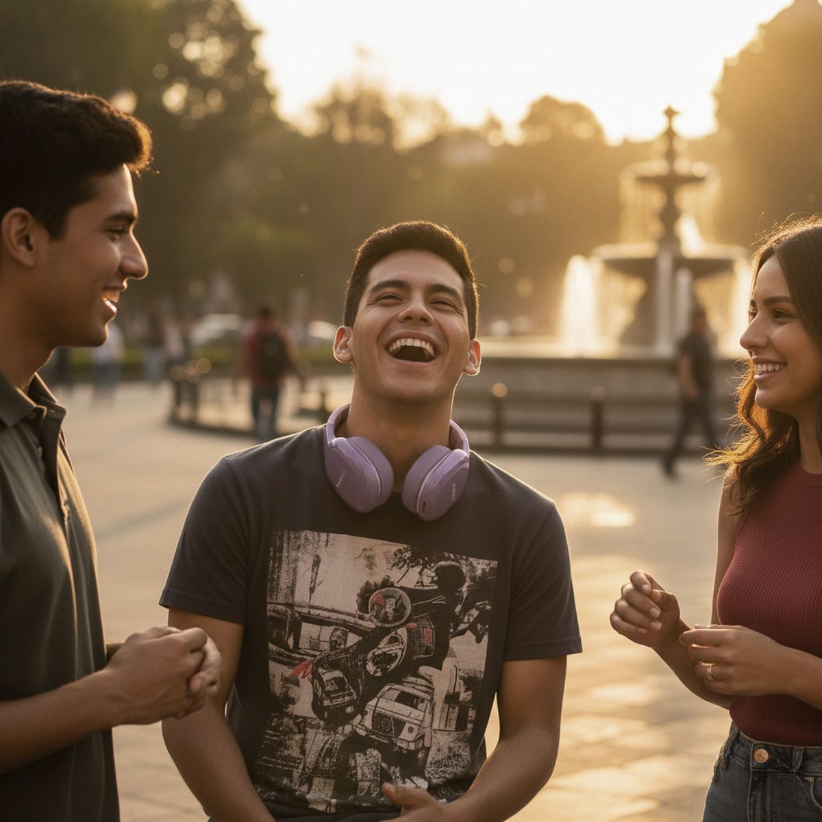Audífonos de diadema recargables y con Bluetooth®, morado