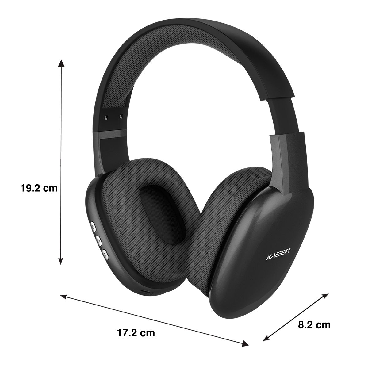 Audífonos de diadema recargables y con Bluetooth®, negro