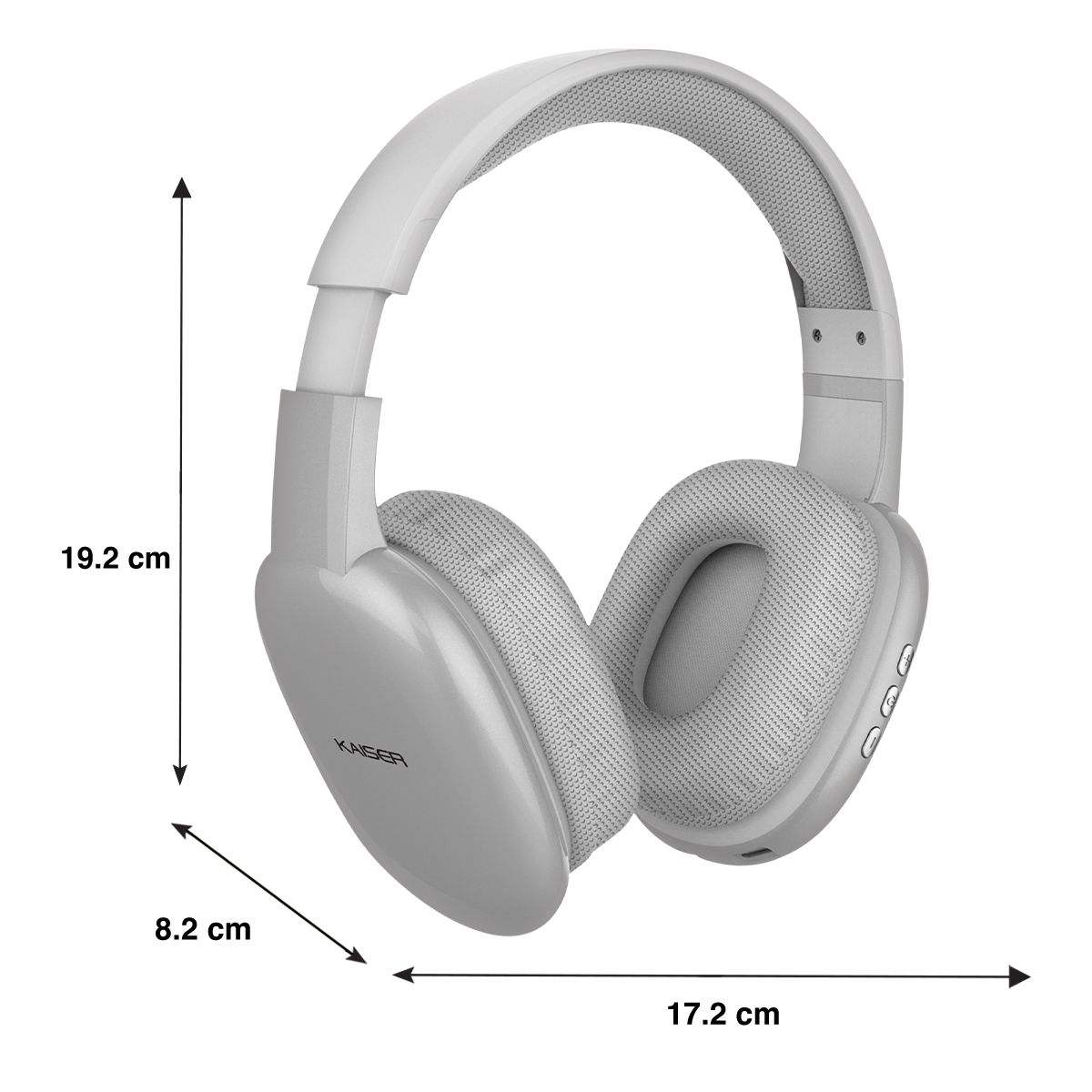 Audífonos de diadema recargables y con Bluetooth®, plateado