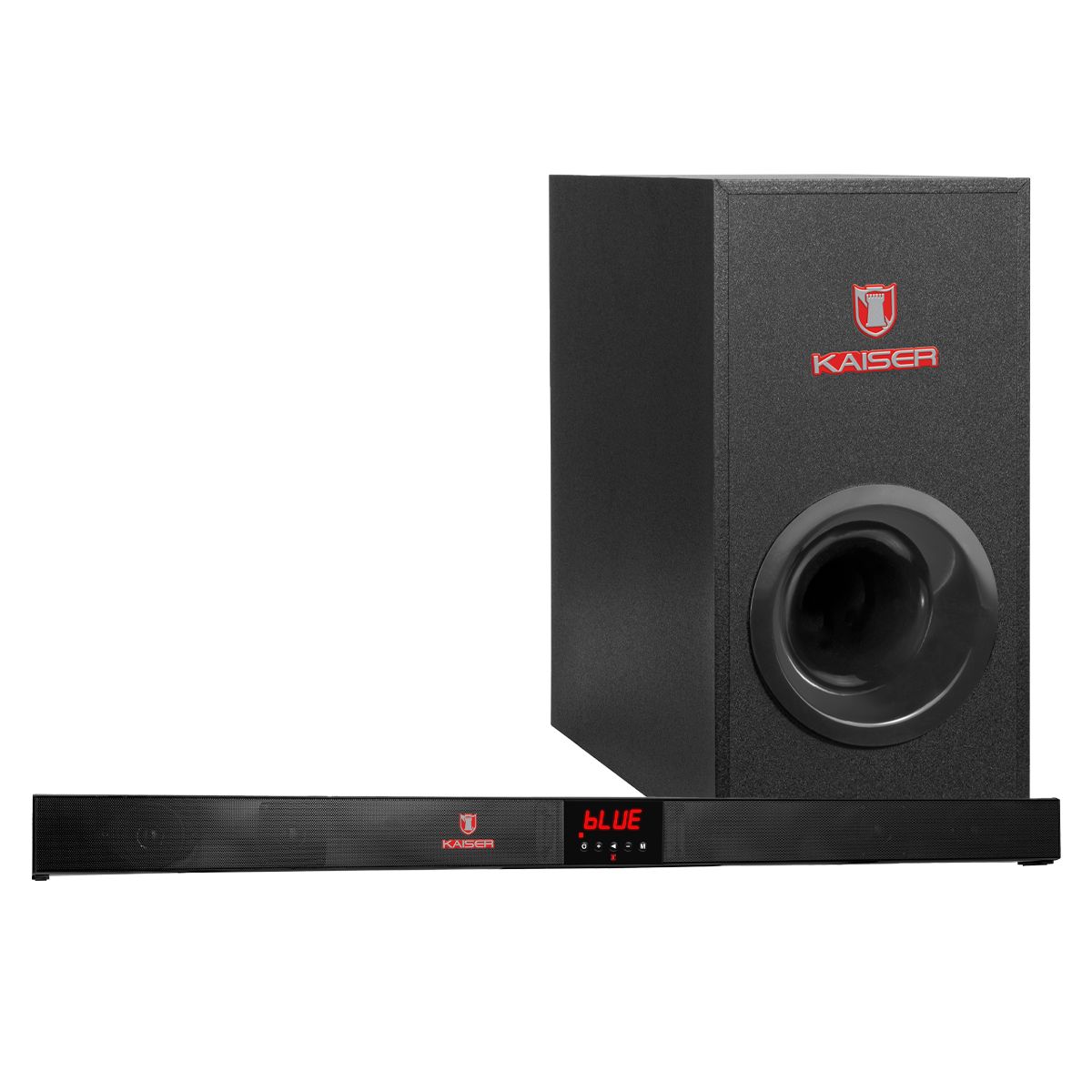 Barra de sonido Bluetooth®  2.1 canales 40 W RMS con subwoofer y control remoto