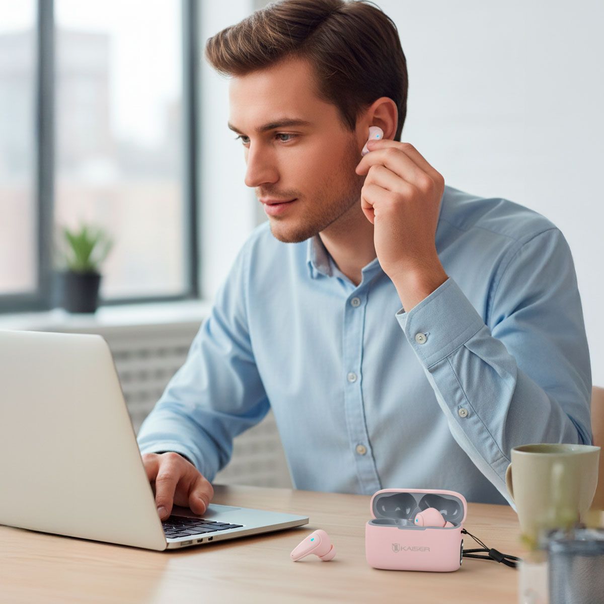 Audífonos True Wireless Bluetooth® - Control Touch - Rosa