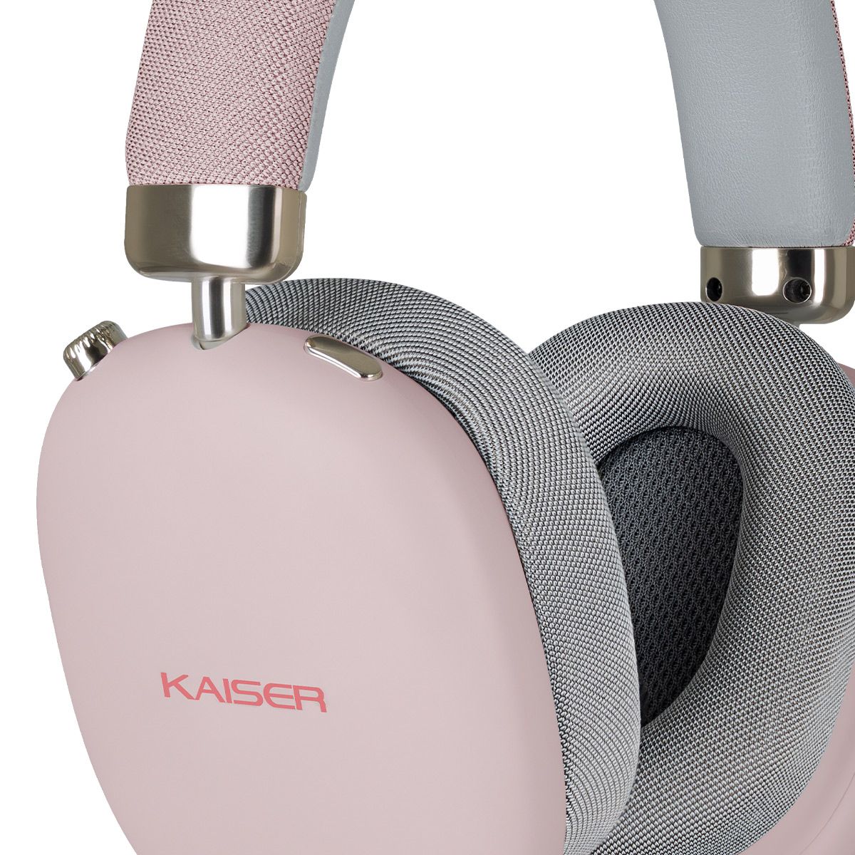 Audífonos de diadema con batería recargable de hasta 30h - Rosa
