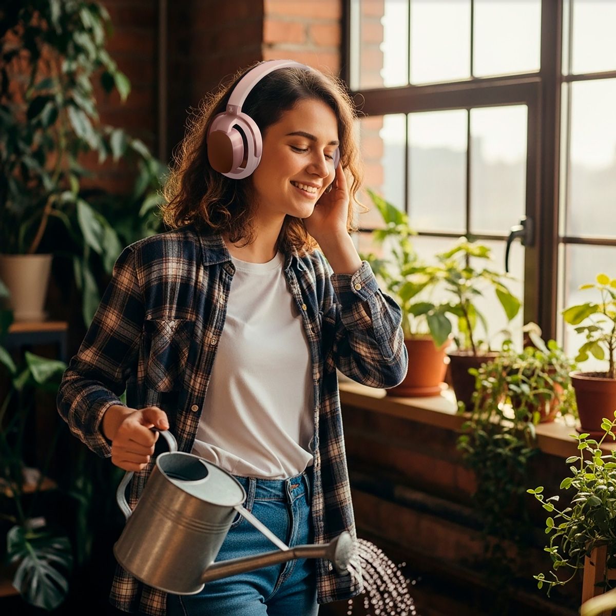 Audífonos de Diadema Bluetooth® Airy Life Tech - Rosa