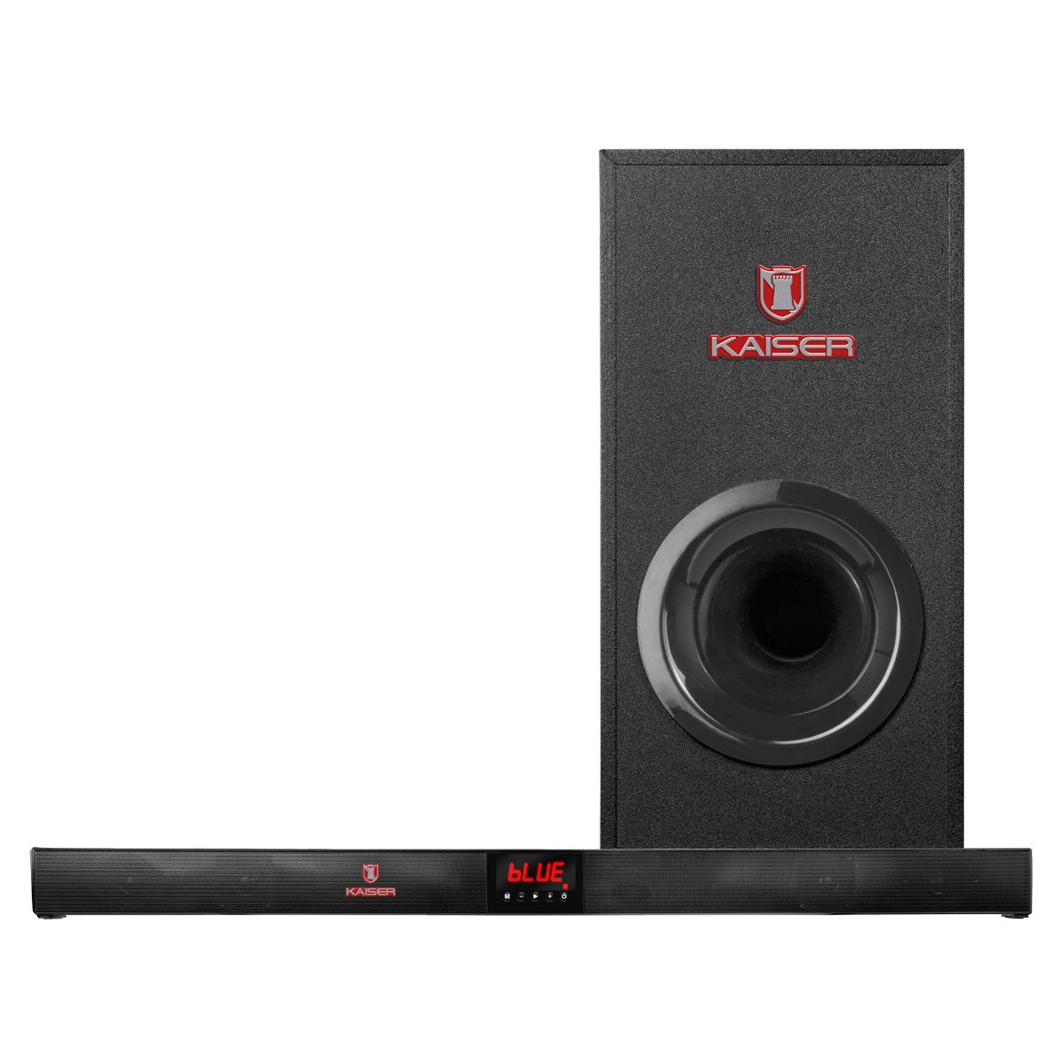Barra de sonido Bluetooth®  2.1 canales 40 W RMS con subwoofer y control remoto