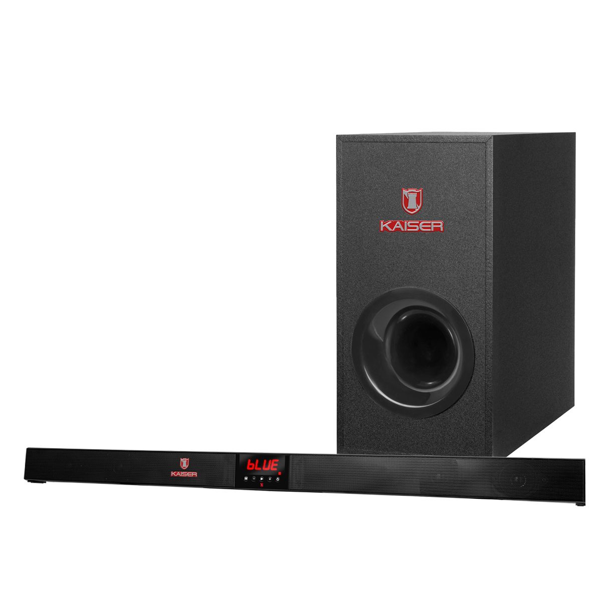 Barra de sonido Bluetooth®  2.1 canales 40 W RMS con subwoofer y control remoto