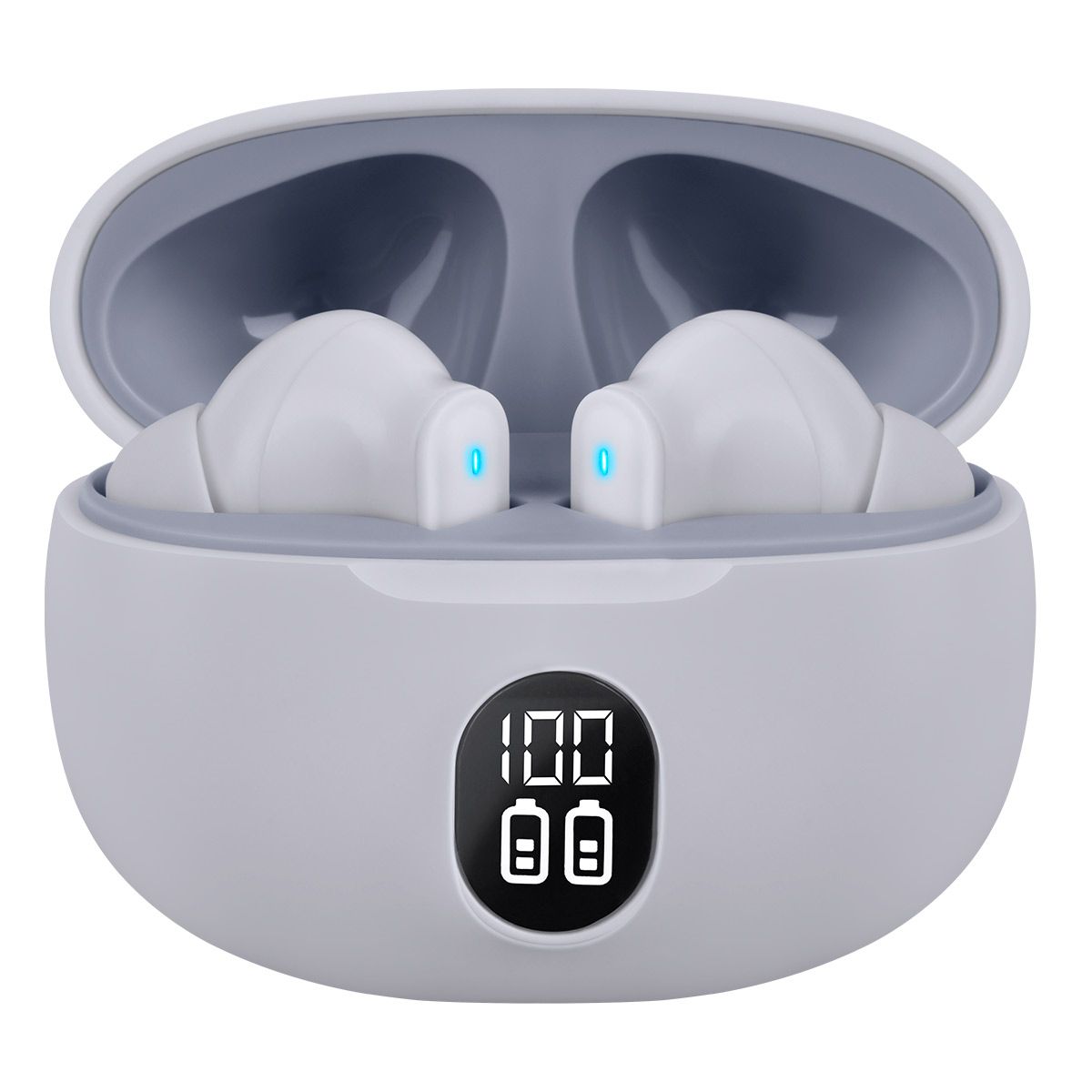 Audífonos True Wireless con display de carga - Blancos