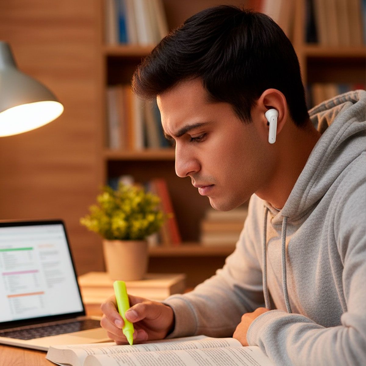 Audífonos True Wireless con display de carga - Blancos